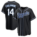 Ldoa KC.Royals #14 Jac Caglianone Player Black Carbon Fashion Home Game Stitched Jerseys