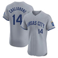 Ldoa KC.Royals #14 Jac Caglianone Player Gray Limited Elite Home Stitched Jerseys