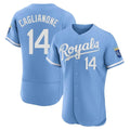 Ldoa KC.Royals #14 Jac Caglianone Player Light Blue Alt Limited Elite Home Stitched Jerseys