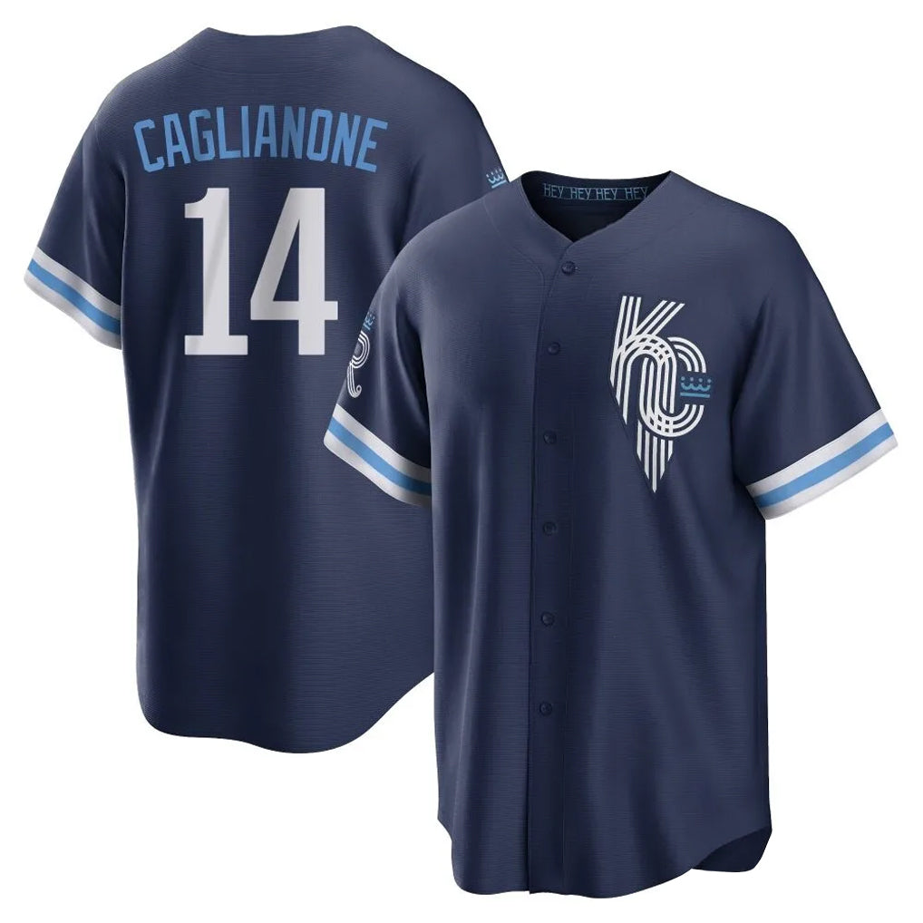 Ldoa KC.Royals #14 Jac Caglianone Player Navy City Connect Home Game Stitched Jerseys