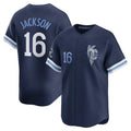 Ldoa KC.Royals #16 Bo Jackson Player Navy City Connect Limited Home Stitched Jerseys