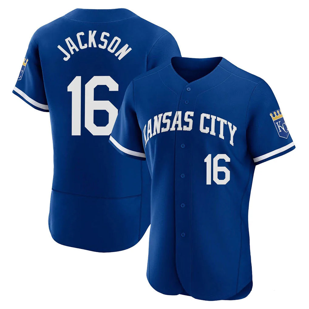 Ldoa KC.Royals #16 Bo Jackson Player Royal City Connect Limited Elite Home Game Stitched Jerseys