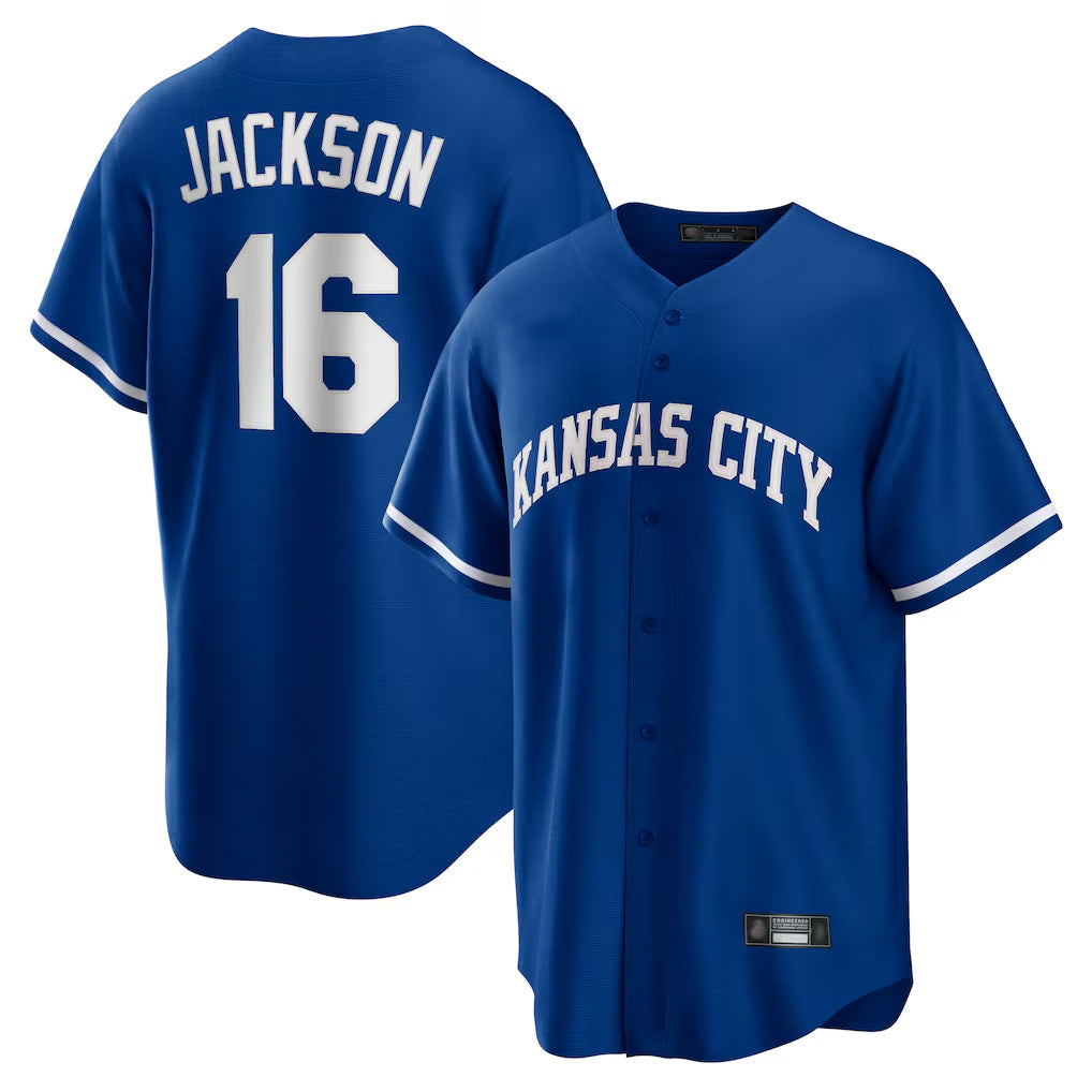 Ldoa KC.Royals #16 Bo Jackson Player Royal Game Home Stitched Jerseys