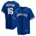 Ldoa KC.Royals #16 Bo Jackson Player Royal Game Home Stitched Jerseys