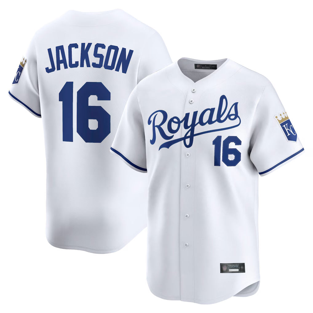 Ldoa KC.Royals #16 Bo Jackson Player White Alt Limited Home Stitched Jerseys