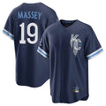 Ldoa KC.Royals #19 Michael Massey Player Navy City Connect Home Game Stitched Jerseys