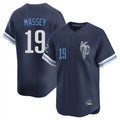 Ldoa KC.Royals #19 Michael Massey Player Navy City Connect Limited Home Stitched Jerseys