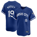 Ldoa KC.Royals #19 Michael Massey Player Royal Limited Home Stitched Jerseys