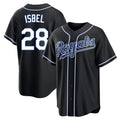 Ldoa KC.Royals #28 Kyle Isbel Player Black Carbon Fashion Home Game Stitched Jerseys