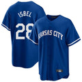 Ldoa KC.Royals #28 Kyle Isbel Player Royal Game Home Stitched Jerseys