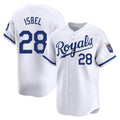 Ldoa KC.Royals #28 Kyle Isbel Player White Alt Limited Home Stitched Jerseys