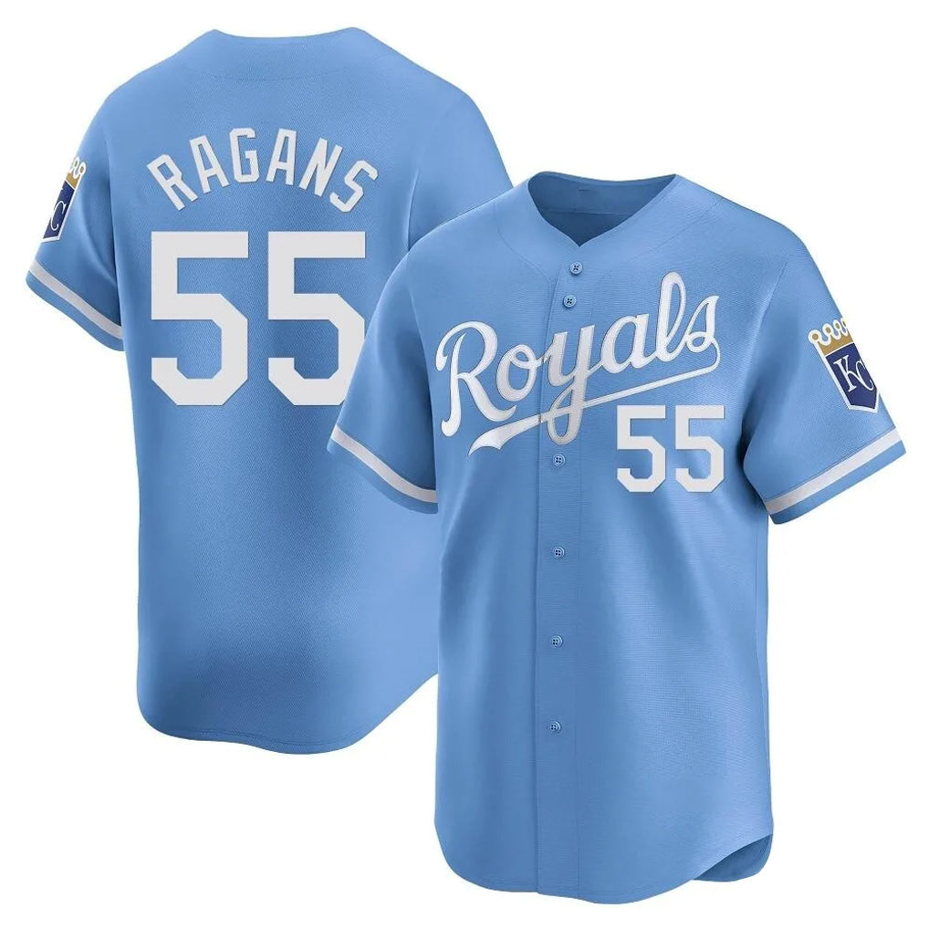 Ldoa KC.Royals #55 Cole Ragans Player Light Blue Alt Limited Home Stitched Jerseys