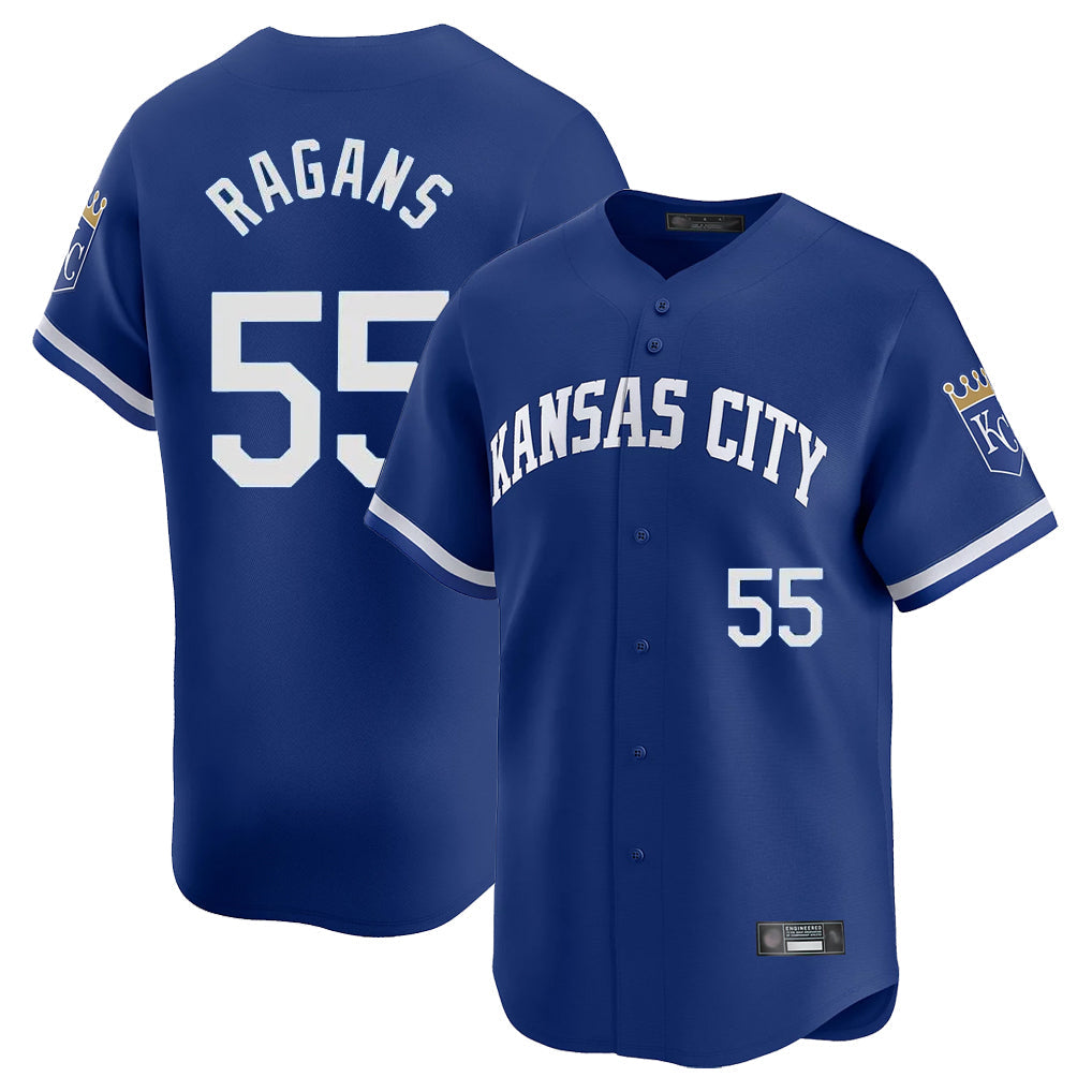 Ldoa KC.Royals #55 Cole Ragans Player Royal City Connect Limited Home Game Stitched Jerseys