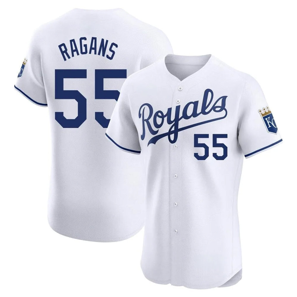 Ldoa KC.Royals #55 Cole Ragans Player White Alt Limited Elite Home Stitched Jerseys