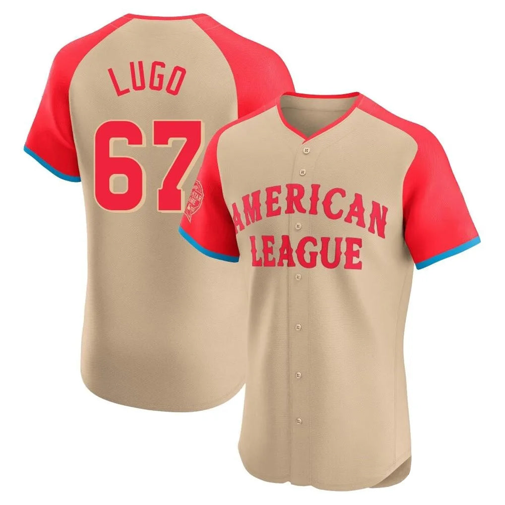 Ldoa KC.Royals #67 Seth Lugo Player Cream American League All-Star Limited Elite Home Stitched Jerseys