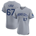 Ldoa KC.Royals #67 Seth Lugo Player Gray Limited Elite Home Stitched Jerseys