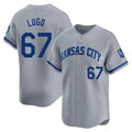Ldoa KC.Royals #67 Seth Lugo Player Gray Limited Home Stitched Jerseys