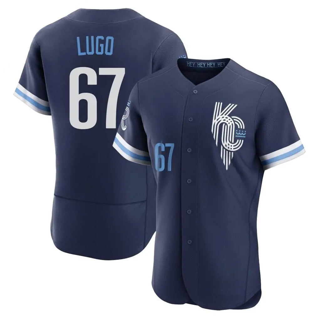 Ldoa KC.Royals #67 Seth Lugo Player Navy City Connect Limited Elite Home Stitched Jerseys