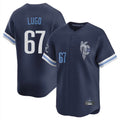 Ldoa KC.Royals #67 Seth Lugo Player Navy City Connect Limited Home Stitched Jerseys