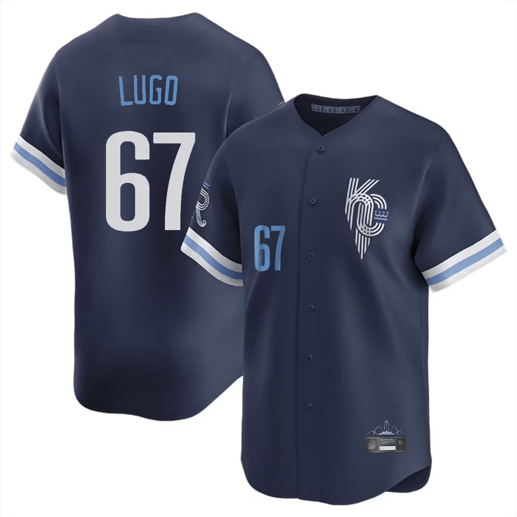 Ldoa KC.Royals #67 Seth Lugo Player Navy City Connect Limited Home Stitched Jerseys