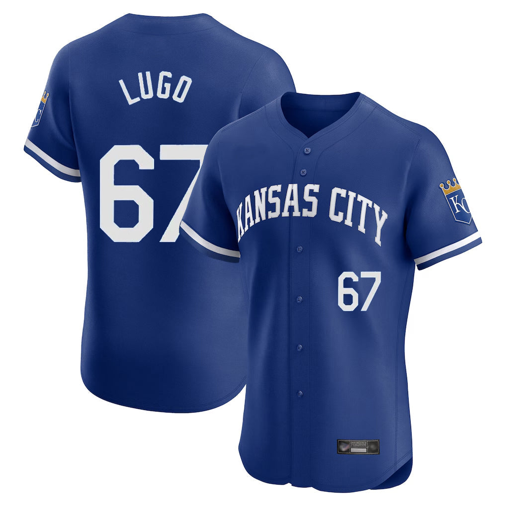 Ldoa KC.Royals #67 Seth Lugo Player Royal Limited Elite Home Game Stitched Jerseys