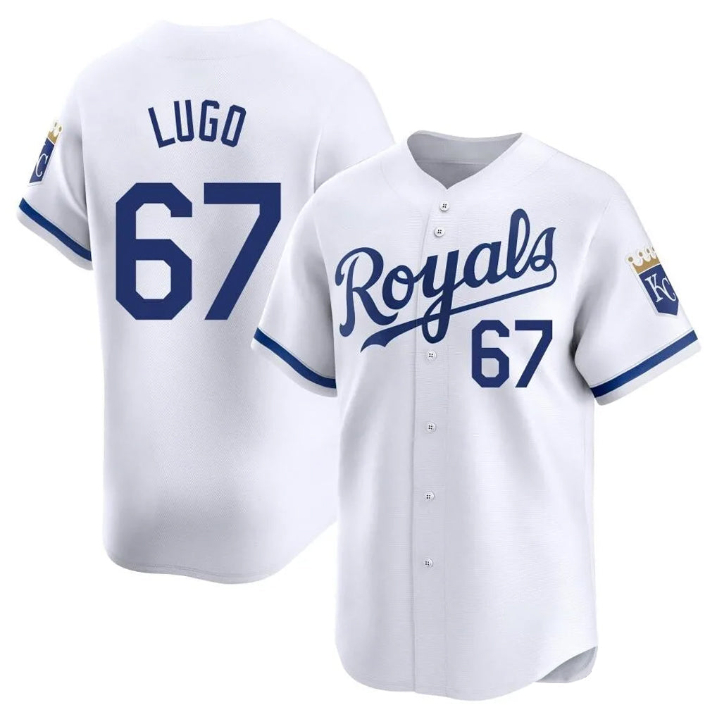 Ldoa KC.Royals #67 Seth Lugo Player White Alt Limited Home Stitched Jerseys