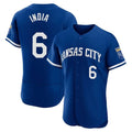 Ldoa KC.Royals #6 Jonathan India Player Royal Limited Elite Home Stitched Jerseys