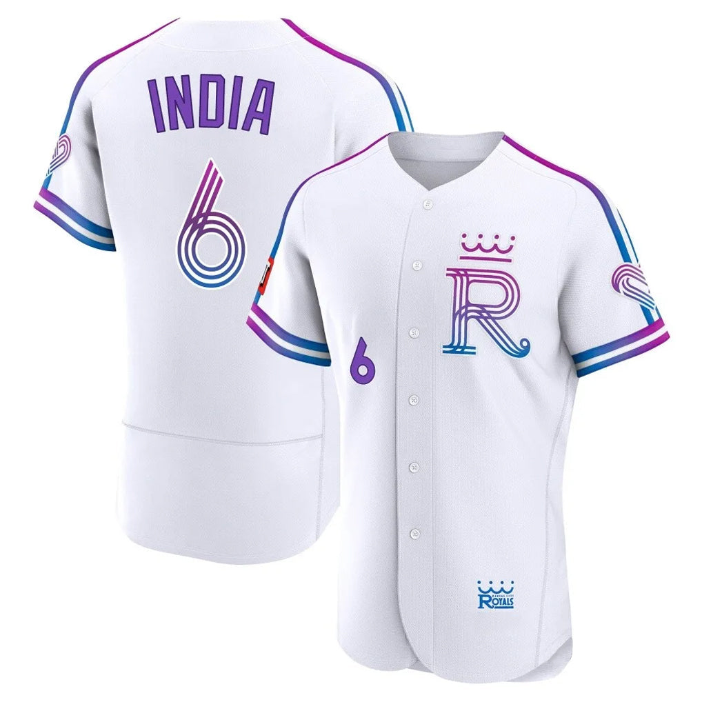 Ldoa KC.Royals #6 Jonathan India Player White 2026 City Connect Limited Elite Home Stitched Jerseys