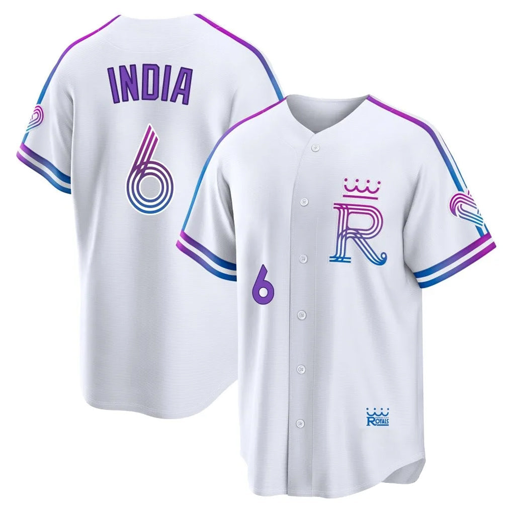 Ldoa KC.Royals #6 Jonathan India Player White 2026 City Connect Limited Home Stitched Jerseys
