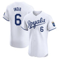 Ldoa KC.Royals #6 Jonathan India Player White Alt Limited Elite Home Stitched Jerseys