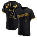 Ldoa KC.Royals #7 Bobby Witt Jr. Player Black Snake Skin City Limited Elite Stitched Jerseys