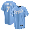 Ldoa KC.Royals #7 Bobby Witt Jr. Player Light Blue Home Game Stitched Jerseys