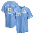 Ldoa KC.Royals #9 Vinnie Pasquantino Player Light Blue Home Game Stitched Jerseys