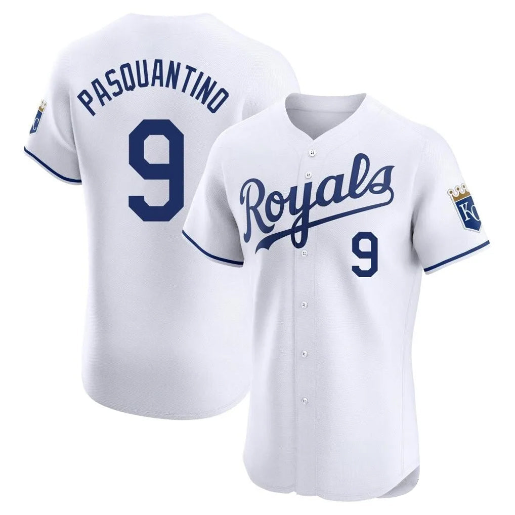 Ldoa KC.Royals #9 Vinnie Pasquantino Player White Alt Limited Elite Home Stitched Jerseys
