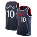 Ldoa LA.Clippers #10 Darius Garland Navy Swingman Stitched Jerseys- Icon Edition