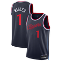 Ldoa LA.Clippers #1 Keaton Wagler Navy Swingman Stitched Jerseys - Icon Edition