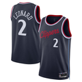Ldoa LA.Clippers #2 Kawhi Leonard Navy 2024-2025 Swingman Stitched Jerseys - Icon Edition