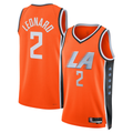 Ldoa LA.Clippers #2 Kawhi Leonard Orange 2025-2026 Swingman Stitched Jerseys - City Edition