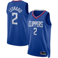 Ldoa LA.Clippers #2 Kawhi Leonard Royal Swingman Stitched Jerseys - Icon Edition