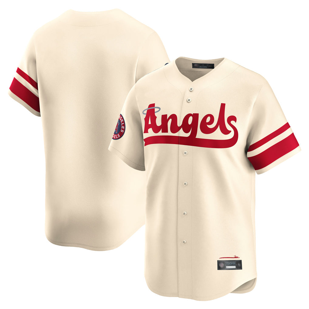 Ldoa LA.Angels Cream City Connect Limited Home Blank Player Stitched Jerseys