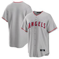 Ldoa LA.Angels Gray Home Game Blank Player Stitched Jerseys