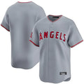 Ldoa LA.Angels Gray Home Limited Blank Player Stitched Jerseys
