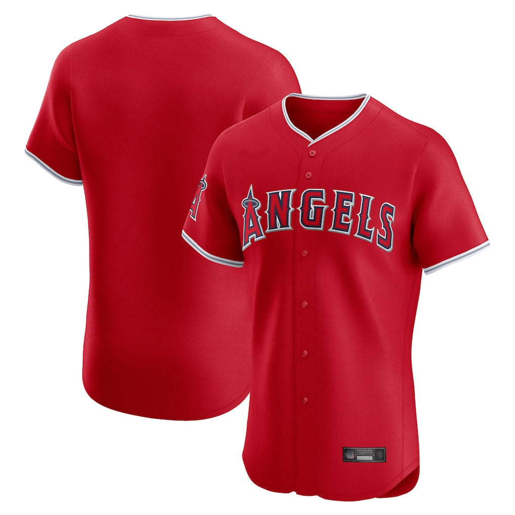 Ldoa LA.Angels Red Home Limited Elite Blank Player Stitched Jerseys