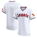 Ldoa LA.Angels White T-shirt Home Limited Elite Blank Player Stitched Jerseys