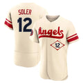 Ldoa LA.Angels #12 Jorge Soler Player Cream City Connect Limited ELite Home Stitched Jerseys