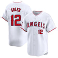 Ldoa LA.Angels #12 Jorge Soler Player White Limited Home Stitched Jerseys