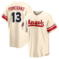 Ldoa LA.Angels #13 Drew Pomeranz Player Cream City Connect Home Stitched Jerseys