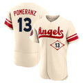 Ldoa LA.Angels #13 Drew Pomeranz Player Cream City Connect Limited ELite Home Stitched Jerseys