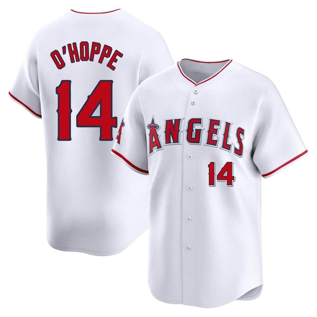 Ldoa LA.Angels #14 Logan O'Hoppe Player White Limited Home Stitched Jerseys