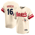Ldoa LA.Angels #16 Yusei Kikuchi Player Cream City Connect Limited Home Stitched Jerseys